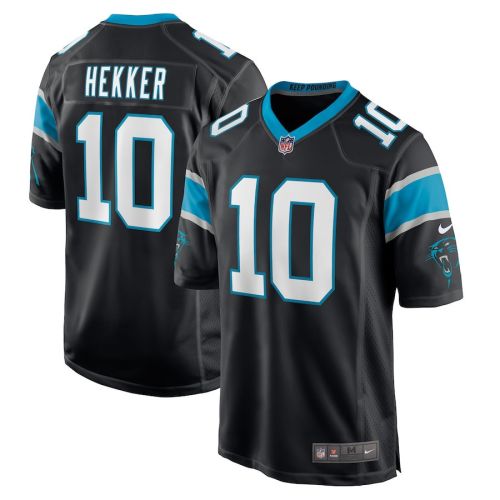 Johnny Hekker 10 Carolina Panthers Men's Game Jersey - Black