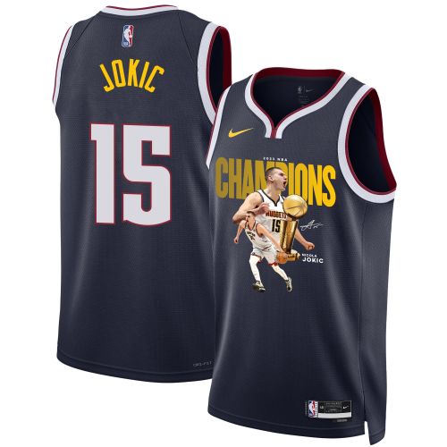 Nikola Jokić Denver Nuggets's Reigning MVP 2023 Champions Swingman Jersey - Black