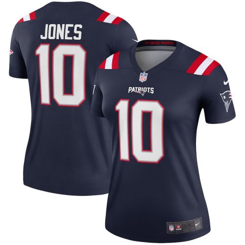 Mac Jones 10 New England Patriots Women Legend Jersey - Navy