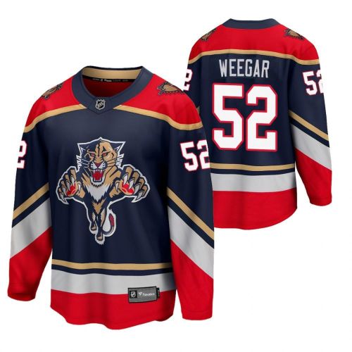 Florida Panthers 52 MacKenzie Weegar 2023 Reverse Retro Blue Special Edition Jersey Jersey