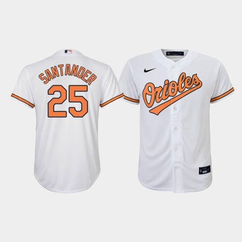 Youth Baltimore Orioles Anthony Santander 25 White Home Jersey Jersey