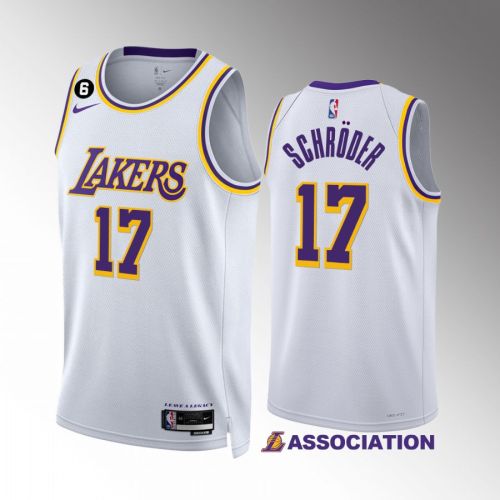 Dennis Schroder 17 2022-23 Los Angeles Lakers White Association Edition Jersey Swingman