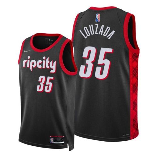 Portland Trail Blazers 35 Didi Louzada 2022 City Edition Jersey Black - Men Jersey