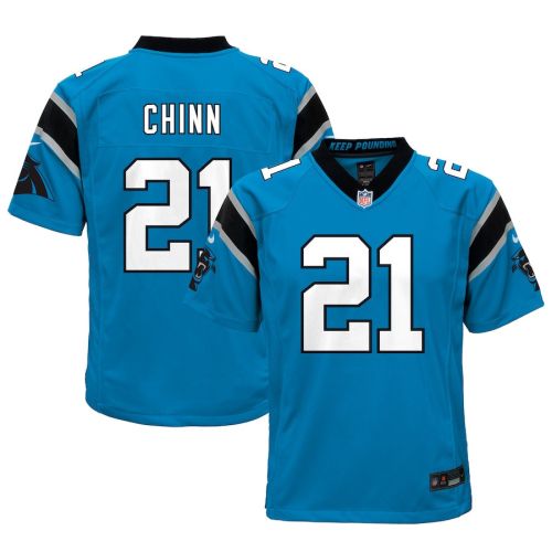 Jeremy Chinn 21 Carolina Panthers YOUTH Game Jersey - Blue