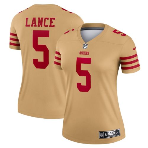 Trey Lance 5 San Francisco 49ers Women Team Inverted Legend Jersey - Gold