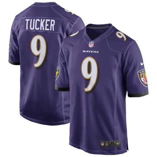 Justin Tucker 9 Baltimore Ravens Men Game Jersey - Purple