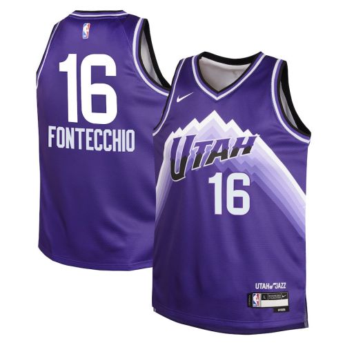 Simone Fontecchio 16 Utah Jazz 2023/24 City Edition Swingman YOUTH Jersey - Purple