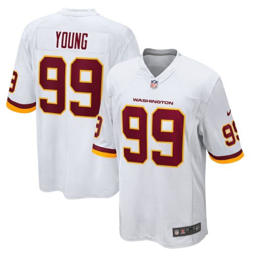 Chase Young 99 Washington Commanders Football Team Men Game Jersey - White