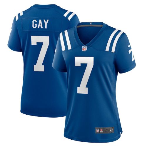 Matt Gay 7 Indianapolis Colts Women Team Game Jersey - Royal