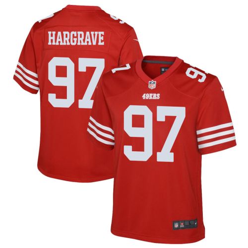 Javon Hargrave 97 San Francisco 49ers Youth Game Jersey - Scarlet