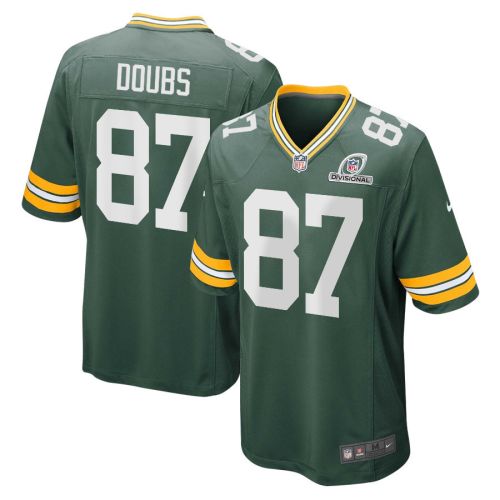 Romeo Doubs 87 Green Bay Packers 2024 Divisional Patch Game Men Jersey - Green