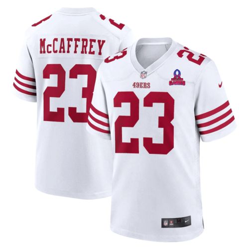 Christian McCaffrey 23 San Francisco 49ers 2024 Pro Bowl Patch Game Men Jersey - White