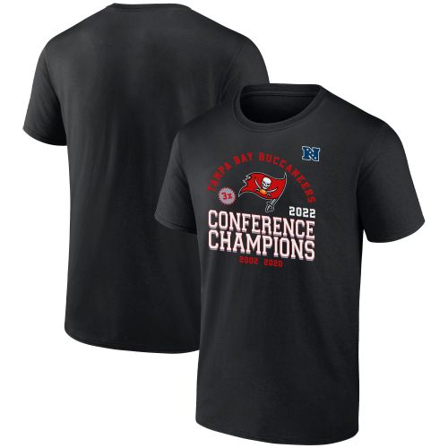 Tampa Bay Buccaneers 2022 Three-Time NFC Conference Champions T-Shirt - Black