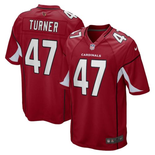 Ezekiel Turner 47 Arizona Cardinals Men Game Jersey - Cardinal