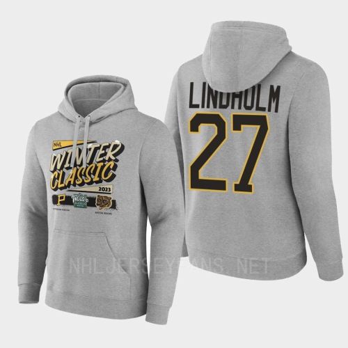 Hampus Lindholm 27 Boston Bruins 2022-23 Winter Hoodie Pullover