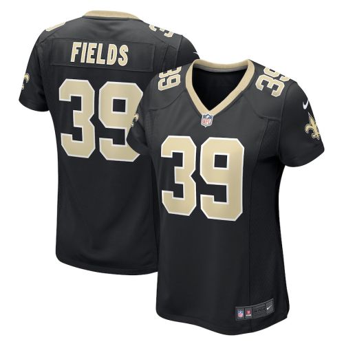 DaMarcus Fields 39 New Orleans Saints Women Game Jersey - Black