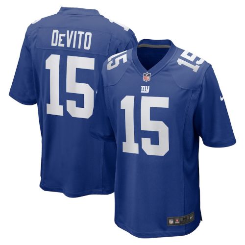 Tommy DeVito 15 New York Giants Game Men Jersey - Royal