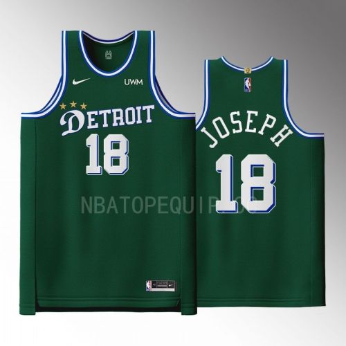 Detroit Pistons 18 Cory Joseph Green Men Jersey 2022-23 City Edition