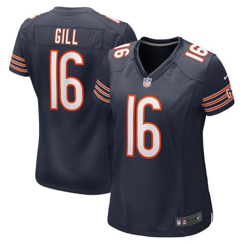 Trenton Gill 16 New York Giants Women Game Jersey - Navy