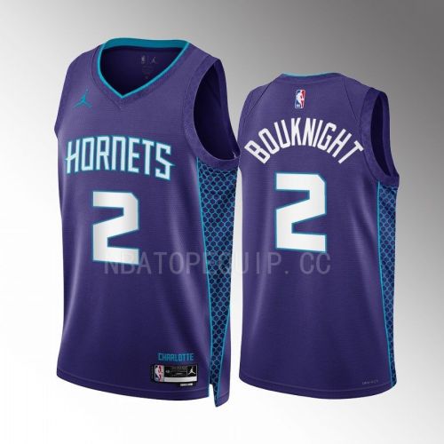 James Bouknight 2 2022-23 Charlotte Hornets Purple Statement Edition Men Jersey Swingman