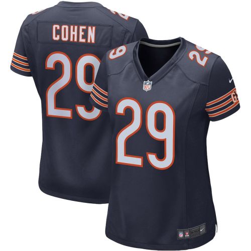 Tarik Cohen 29 New York Giants Women Game Jersey - Navy