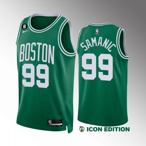 Luka Samanic 99 Boston Celtics 2022-23 Icon Edition Green Jersey