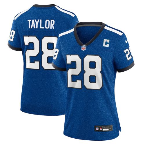 Jonathan Taylor 28 Indianapolis Colts Indiana Nights Alternate Game Women Jersey - Royal