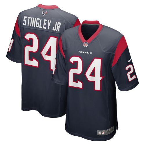 Derek Stingley Jr. 24 Houston Texans Men's Game Jersey - Navy