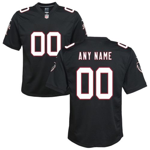 Atlanta Falcons Custom YOUTH Throwback Game Jersey - Black