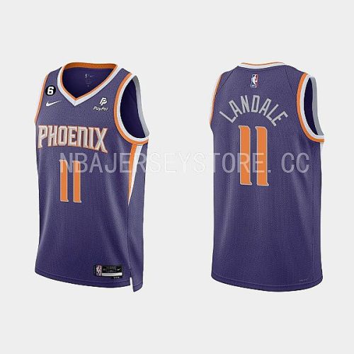 Phoenix Suns 11 Jock Landale 2022-23 Icon Edition Purple Men Jersey