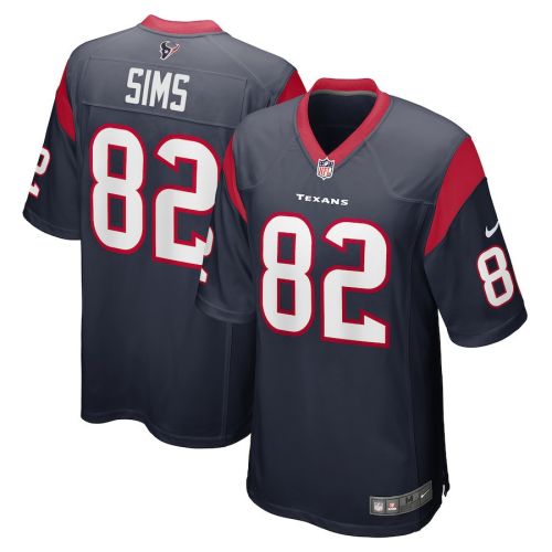 Steven Sims 82 Houston Texans Game Men Jersey - Navy