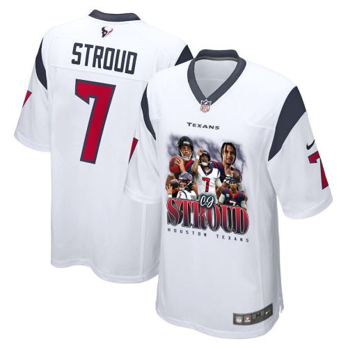 C.J. Stroud 7 Houston Texans The Chosen One Game Men Jersey - White