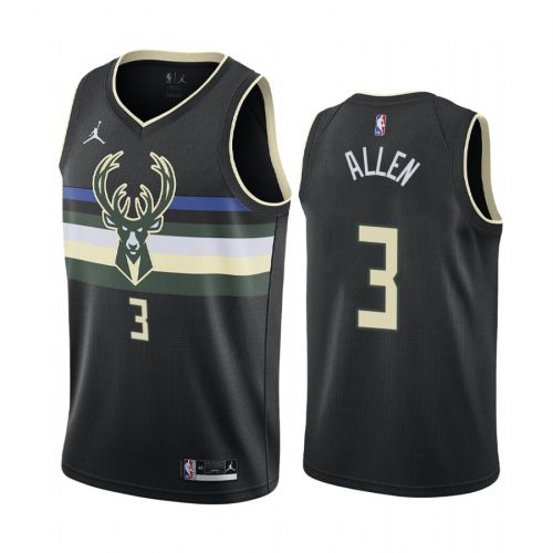 George Hill 3 Milwaukee Bucks Statement Edition Black Jersey