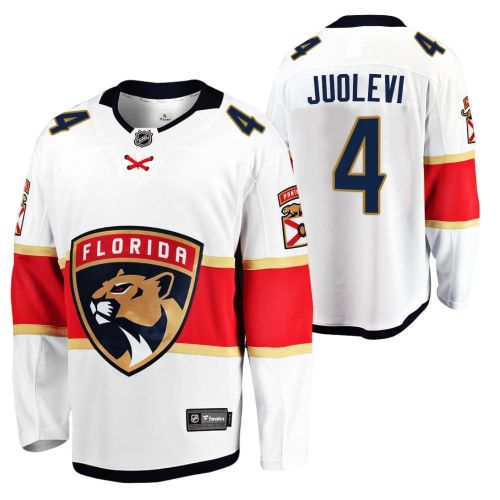 Florida Panthers Olli Juolevi 4 2023 Away Player White Jersey Jersey