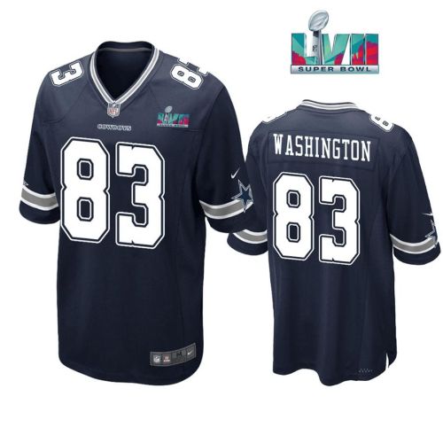 James Washington 83 Dallas Cowboys Super Bowl LVII Super Bowl LVII Navy Men Game Jersey