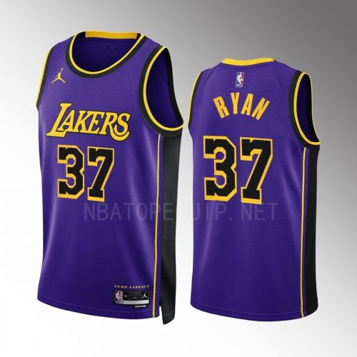 Matt Ryan 37 2022-23 Los Angeles Lakers Purple Statement Edition Men Jersey Swingman