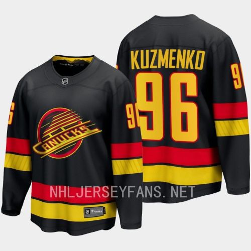 Vancouver Canucks Andrei Kuzmenko 96 2023-24 Alternate Jersey Breakaway Black