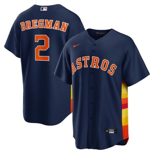 Alex Bregman 2 Houston Astros Alternate Player Name Jersey - Navy