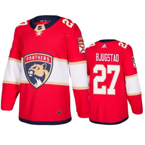 Florida Panthers Nick Bjugstad 27 Home Red Jersey Jersey