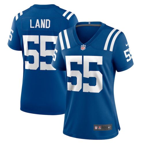 Isaiah Land 55 Indianapolis Colts Women Team Game Jersey - Royal