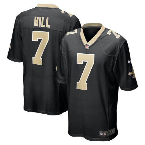 Taysom Hill 7 New Orleans Saints Men's Team Game Jersey - Black