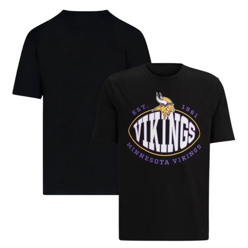 Minnesota Vikings Est.1961 Trap T-Shirt - Black