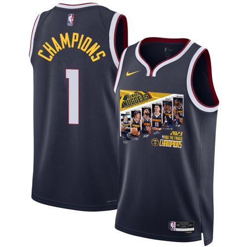 Denver Nuggets 2023 Championship Journey Players Signatures Swingman Jersey - Black