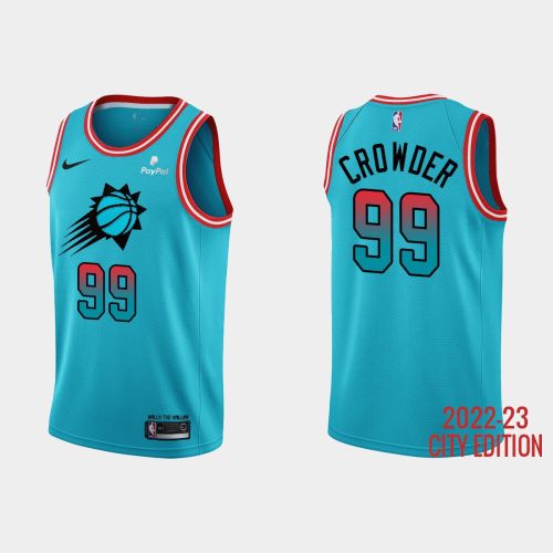 Phoenix Suns 99 Jae Crowder 2022-23 City Edition Blue Men Jersey