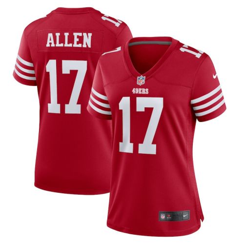 Brandon Allen 17 San Francisco 49ers Women Game Jersey - Scarlet