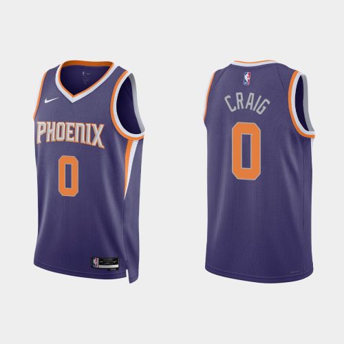 Phoenix Suns 0 Torrey Craig 2022-23 Icon Edition Purple Men Jersey