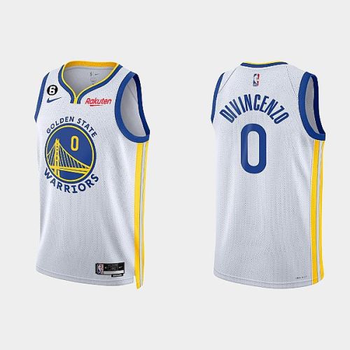 Golden State Warriors Donte DiVincenzo 0 2022-23 Association Edition White Men Jersey Swingman