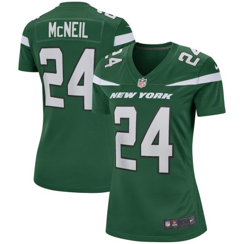 Freeman McNeil 24 New York Jets Women Game Retired Jersey - Gotham Green