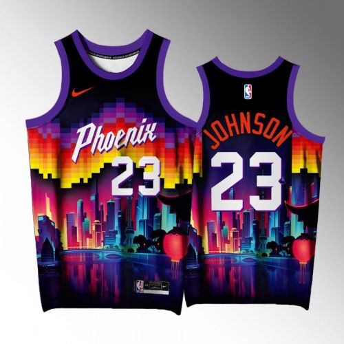 Cameron Johnson 23 Phoenix Suns Purple Jersey Arizona City Exclusive Edition