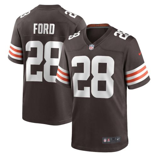 Mike Ford 28 Cleveland Browns Men's Team Game Jersey - Brown